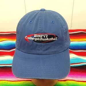 Vintage ESPN College Basketball Embroidered Strapback Cap Hat